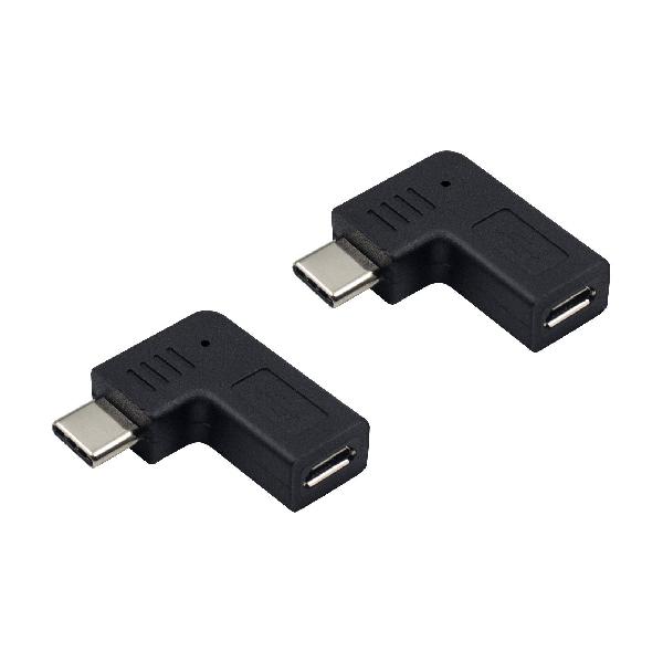 Duttek Micro USB to USB Type C ϊ A_v^ 2 90xpxt L^ }CNUSB X to ^Cv-C IX  (/E) [d + f[^[] Type C ϊRlN^ A_v^