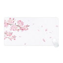 和風 桜 マウスパッド 大型 ゲーミング 水彩画 花びら 舞う サクラ マウスマット デスクマット 特大 おおきい キーボードパッド ゴム底 エレコム 光学式 マウス対応 滑り止め 耐久性 良い おしゃれ かわいい 防水 サイバーカフェ オフィス最適 適(2)