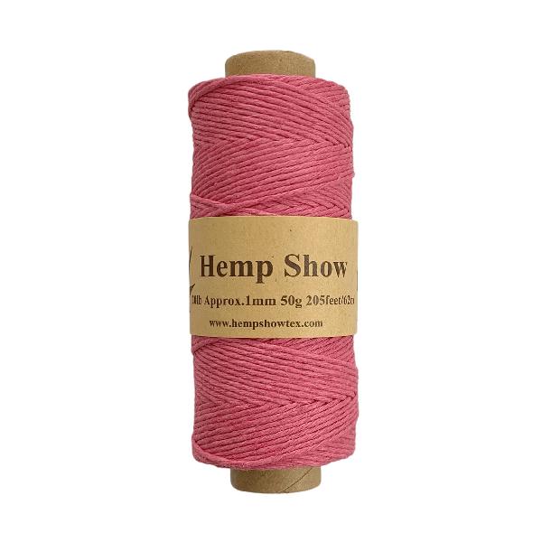 Hemp twine R 62m 2020V[Y (1mm 50g 62m sNPink)