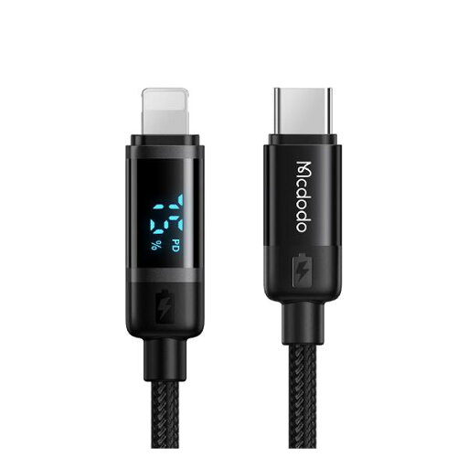 Mcdodo USB-C to ライトニングケーブル 1.2m PD 36W急速充電 i-Phone充電ケーブル 残量表示ケーブル 高速データ転送 アルミ合金外装 高耐久ナイロン編み パワースクリーン表示 Type-C ライトニングケーブル iPhone Mcdodo USB-C to ライトニングケーブル 1.2m PD 36W急速充電 i-Phone充電ケーブル 残量表示ケーブル 高速データ転送 アルミ合金外装 高耐久ナイロン編み パワースクリーン表示 Type-C ライトニングケーブル iPhone