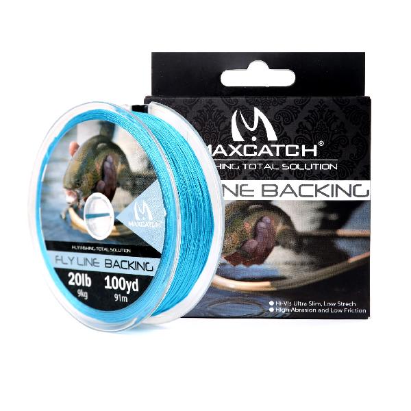 M MAXIMUMCATCH Maxcatchバッキングライン フライフィッシング用100yard(約90m) 20/30lb セット(ホワイト イエロー オレンジ ブラック ホワイト ブラック イエロー) (ブルー 20lb（100ヤード）)