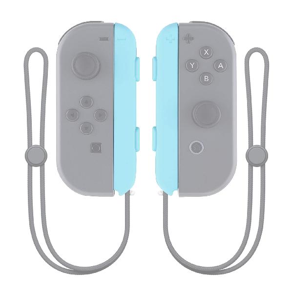 eXtremeRate Nintendo Switchジョイコンストラップに対応用ソフトタッチ交換ケース 金具のレールは含まれていません。 Nintendo Switchに対応用カスタムジョイコンストラップハウジングボタン 2パック【ヘブンブルー】
