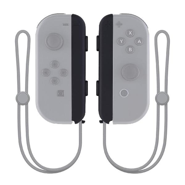 eXtremeRate Nintendo Switchジョイコンストラップに対応用ソフトタッチ交換ケース 金具のレールは含まれていません。 Nintendo Switchに対応用カスタムジョイコンストラップハウジングボタン 2パック【ブラック】