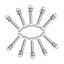 Ohamtes 10 Pcs SUS304 M4 x 35mmϻѥإåɥܥȤͤ 졼A2-70 (졼5.8) ̵ͤϻž夲