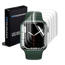 TALENANA Apple Watch 9/8/7/6/SE/5/4 用 液晶保護フィルム アップルウォッチ Series 9/8/7 /6/SE/5/4 用画面保護フィルム 41/40mm 24時間自動修復技術 TPUフィルム 画面保護シート 液晶シ(2)