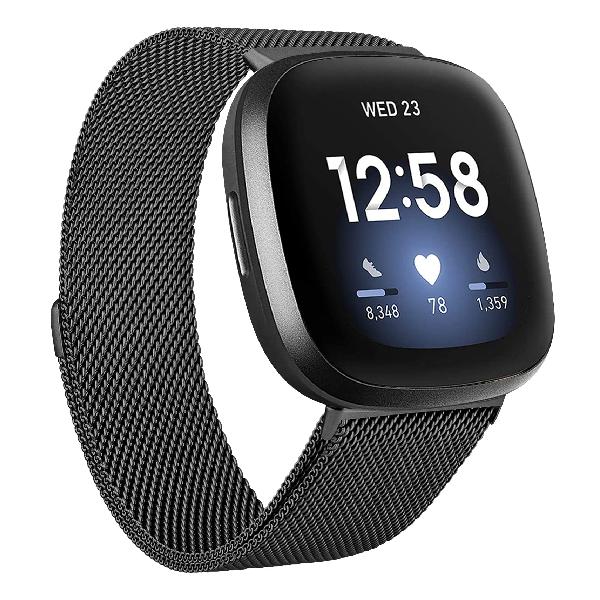 Vanua Rp`u Fitbit Versa3 oh/Fitbit Sense oh Fitbit Versa3 / Fitbit Sense ~l[[ xg XeX|ȃ}OlbgbNt (Large ubN)