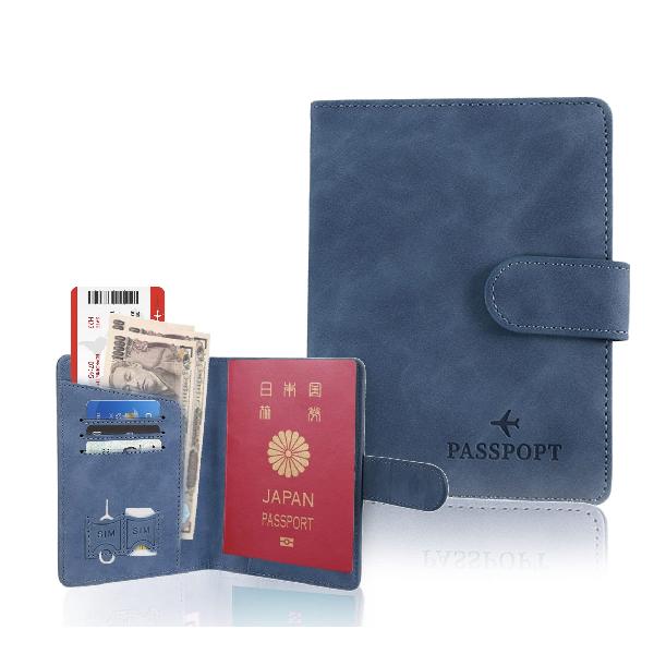 パスポートケース スキミング 防止 RFID ブ...の商品画像