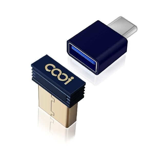 Cooidea Mini USBマウスジグラーとマウスムーバー オン/オフタッチスイッチ 3つの動作モード マウスの動きをシミュレートしてコンピューターがスリープ状態にならないようにします。100%検出不能 プラグアンドプレイ Type-Cアダプター付き