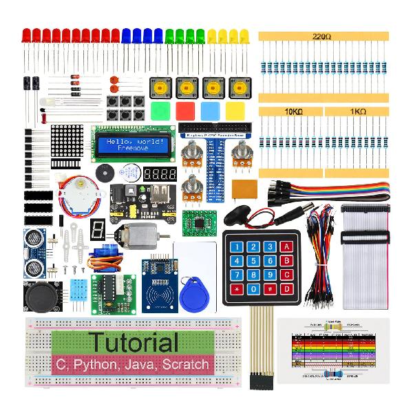 Freenove Raspberry Pi 4 B 3 B+ 400 用 RFID スターター キット 541 ページの詳細なチュートリアル Python C Java スクラッチ コード 204 アイテム 97 プロジェクト