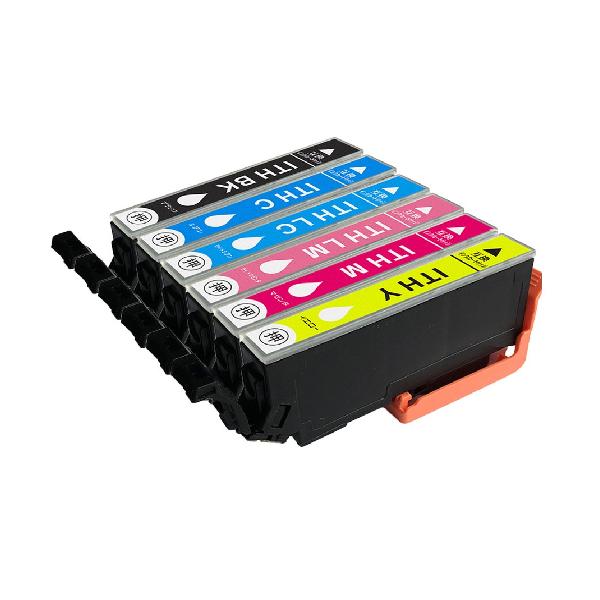 エプソン ITH-6CL 互換インクカートリッジ 6色セット イチョウ インク 残量表示 対応機種 EP-811AB EP-811AW EP-709A EP-710A EP-711A EP-810AB EP-810AW