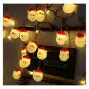 Mr.Strong スノーマン装飾LEDライト クリスマス飾り 1.5m/3m 電池式 スノーマン装飾 イルミネーションライト サンタさん ストリングライト 屋外 室内 (サンタさん 暖色（3m）)