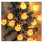 LEDイルミネーションライト 電池式 可愛い 雪だるデザイン クリスマス 電飾 装飾 室内 デコレーション クリスマスツリーの飾り 電球色 (2M 20電球)