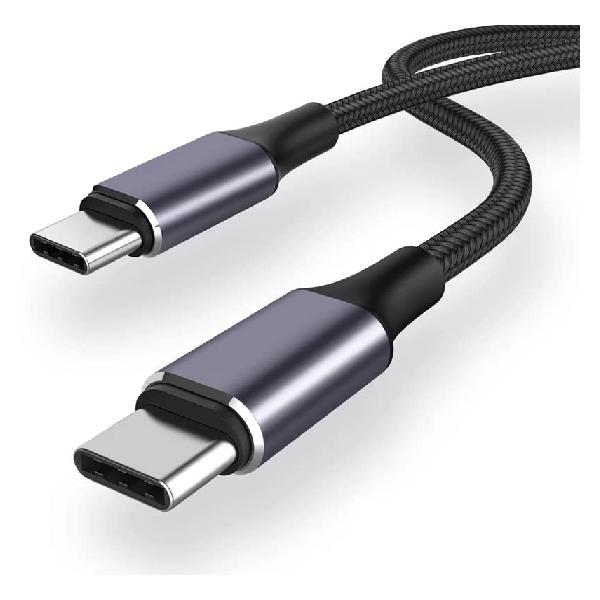 USB Type C ケーブル 1M 100W/5A PD対応 QC 4.0急速充電 高速データ転送 高耐久ナイロン編み Type c to Type c タイプC 充電ケーブル MacBook Pro iPad Pro/Air iPad mini 6