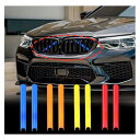 BMW F30 F32 グリル ストライプ 2X V バー フロント キドニー グリル トリム BMW ユニバーサル F20 F22 F30 F32 F40 F44 G01 G20 G30 用 (赤)(2)