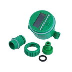 自動散水タイマー 電池式 節水 灌漑 水やり インストールが簡単 液晶表示装置(LCD) 配線不要 芝生鉢植え畑用 ガーデニング (緑)
