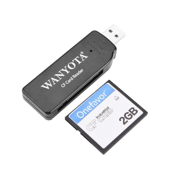 WANYOTA USB 対応 CFカードリーダー Type-A USBコネクタ CFポート 高速転送 ブラック