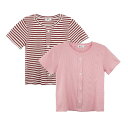 [Enfants Cheris ] 子供服 半袖 tシャツ 女の子 男の子 夏服 トップス 上着 肌着 お洒落 モダール冷感 ガールズ 可愛い ピンク 90