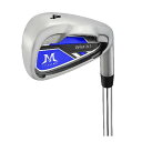 MAZEL (マゼル) WM-X1 ゴルフ クラブ アイアン スチールシャフト 8本セット/単品(番手:4 5 6 7 8 9 PW SW) メンズ 右用 バッグなしクラブのみ (フレックス:S 青,単品 番手:4)(4)