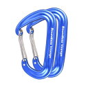 Boundless Voyage カラビナ 登山用 高強度 12kN【1200KG】 小型 Dリング 7075アルミニウム合金 超軽量 ハンモック クライミング レスキュー アウトドア用品 全3色(Blux2) BV1026(4)