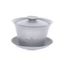 Boundless Voyage チタン 蓋碗 満水200ml ダブルウォール茶碗 耐熱 保温 中国茶器 超軽量 錆びない お家 事務所 旅行用 携帯用茶器 ア...