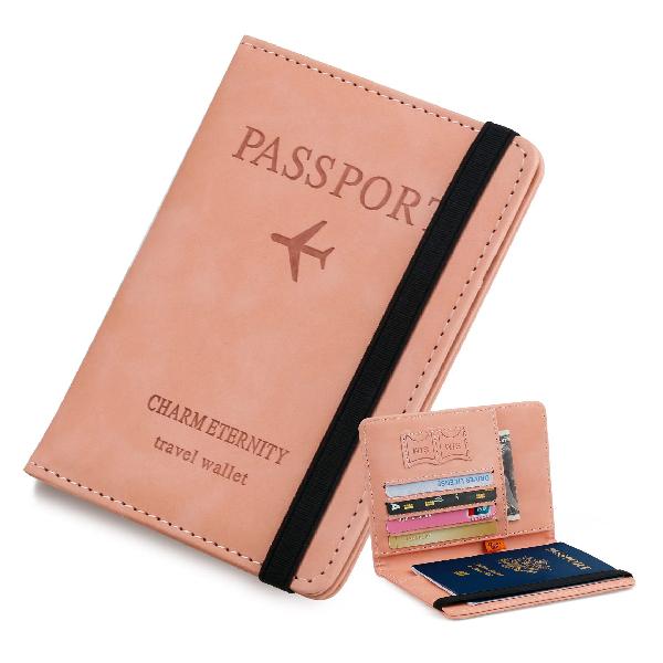 [GOKEI] パスポートケース スキミング防止 レザー 上質 パスポートカバー カバー パスポート 多機能収納 盗難防止 セキュリティ 大容量..