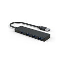 USBハブ 【 軽量 コンパクト USB3.0/USB2.0】 USB ハブ バスパワー 4ポート USB拡張 高速 コンパクト 薄型 超スリムタイプ テレワーク Mac/ Windows / PC/コンピューター 等対応 テレワーク リモート 在宅勤務