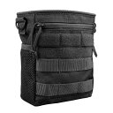 JETEDC（ジェットイデイシイ）MOLLE ダンプポーチ 収納 ミリタリーポーチ 収納ベルトバッグ (ブラック)【ブランド】JETEDC【color】ブラック【batteries_required】false【variation_theme】COLOR【manufacturer】JETEDC【batteries_included】false