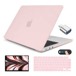 CISSOOK MacBook Air 13.6 インチ 2022 つや消し 淡い ピンク おしゃれ 新型 A2681 M2 チップ 対応 13.6インチ macbook air a2681 m2 カバー baby pink ケース マックブック エアー