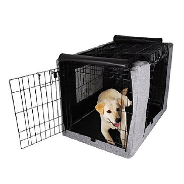 petsfit ペットサークルカバー ケージカバー 犬猫用 防音/防寒/防風/防日 取り付け簡単 折りたたみ 収納便利 M