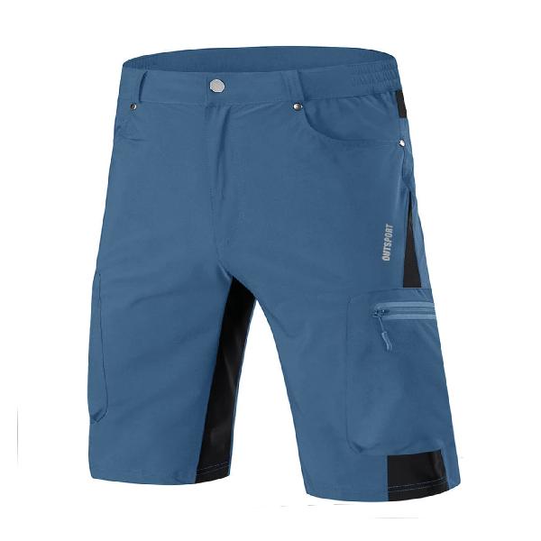 KEFITEVD ゴルフ ショートパンツ メンズ 半ズボン 作業着 ハーフパンツ 男性 短パン 夏用 速乾 クライミングパンツ ハーフ カジュアル ブルーグレー 2XL