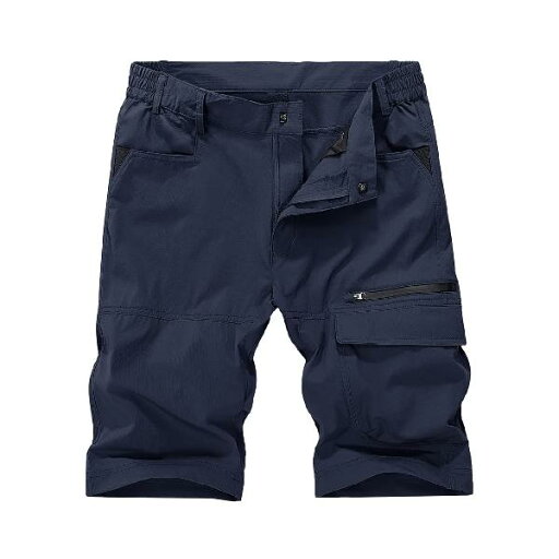 KEFITEVD メンズ アウトドアパンツ 登山 ショートパンツ ハーフ 速乾 カーゴパンツ 作業 ストレッチ チノパン おしゃれ カジュアル 短パン 夏 ネイビー L KEFITEVD メンズ アウトドアパンツ 登山 ショートパンツ ハーフ 速乾 カーゴパンツ 作業 ストレッチ チノパン おしゃれ カジュアル 短パン 夏 ネイビー L