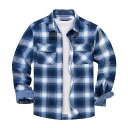 KEFITEVD ネルシャツ メンズ チェック 長袖シャツ カジュアル シャツ ゆったり 折り襟 春物シャツ 秋服 ブルー 3XL