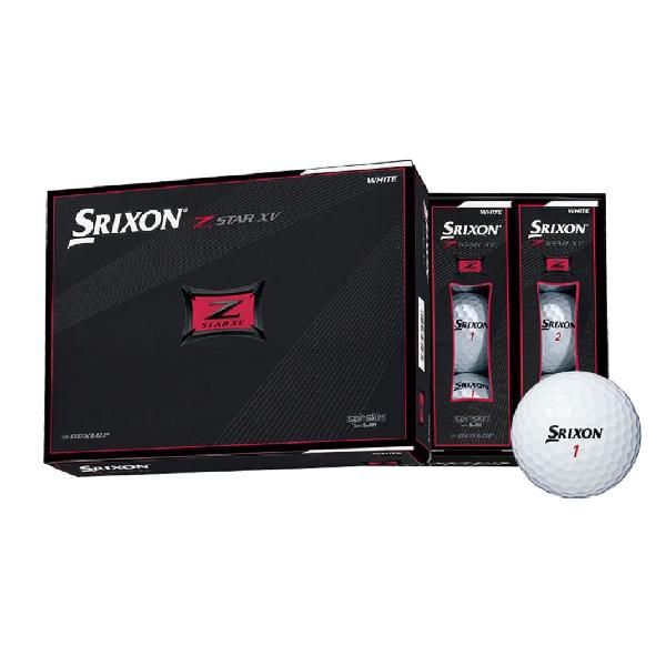 ダンロップ ゴルフボール SRIXON Z-STAR XV 2021年モデル 1ダース(12個入り) ホワイト SNZSXV7WH