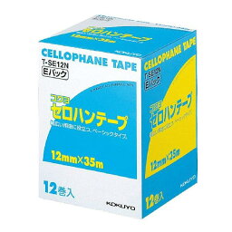 （まとめ買い）コクヨ セロハンテープ 大巻き お徳用Eパック 12mm×35m 12巻入 T-SE12N 【×3】