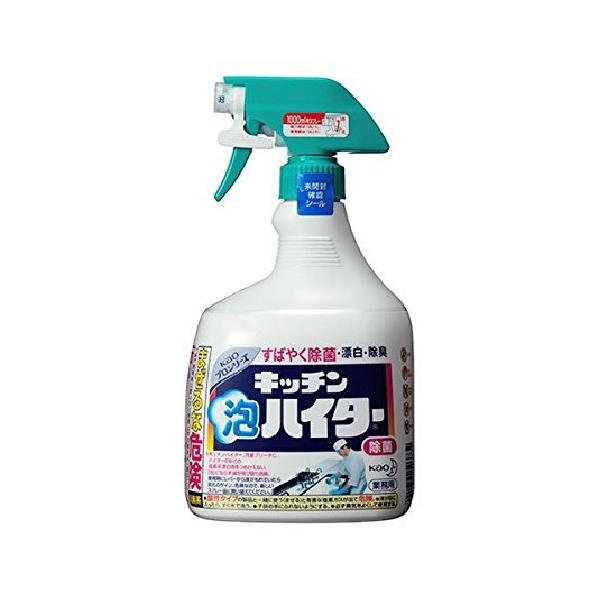 花王 キッチン泡ハイター 業務用 本体 1000ml 1本 (×5セット)【ブランド】花王(Kao)【item_type_name】本体【hazmat】0【contains_liquid_contents】true【item_volume】1000.0【item_form】エアゾール【unit_count】5.0【variation_theme】ITEM_PACKAGE_QUANTITY【manufacturer】花王