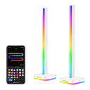 Novonest スマート ライティングタワー 卓上 ヘッドホンスタンド PCゲーミングヘッドセット スタンド USBライト RGB ゲーミングライト棒 スマー...