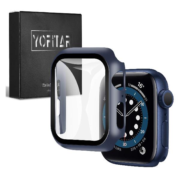 YOFITAR Apple Watch 用 ケース series6/SE/5/4 40mm アップルウォッチ保護カバー ガラスフィルム 一体型 PC素材 全面保護 超薄型 装着簡単 耐衝撃 高透過率 指紋防止 傷防止 (series4/5/SE/6 40