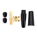 5点セット アルトサックスサックス用品 マウスピース キャップ/リード/バックル/パッド サックス対応 サックスアクセサリー(2)