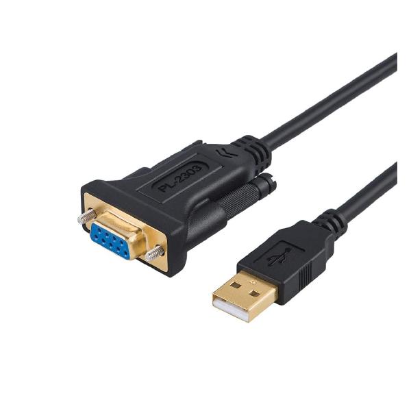 rs232c usb 変換、 CableCreation USB to RS232 アダプタ 金メッキUSB 2.0（オス）- RS232 （メス） DB9ピン シリアル変換ケーブル キャッシャーレジスター/モデム/スキャ