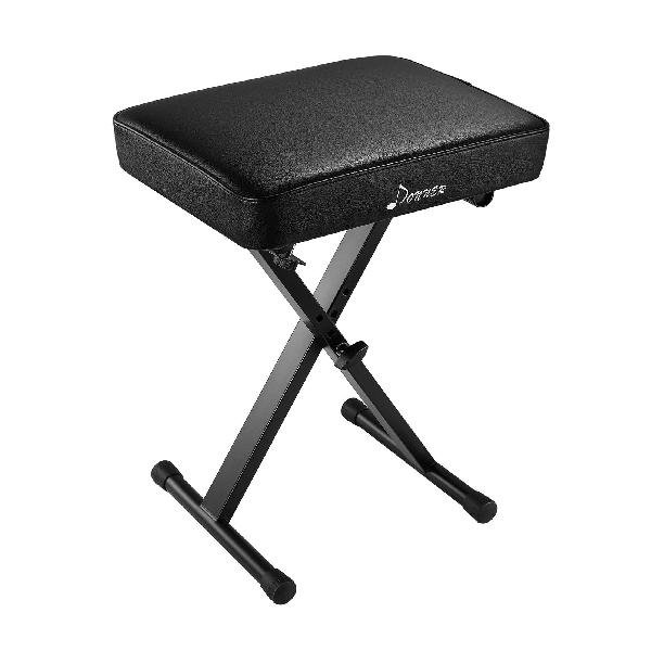 Donner ピアノ椅子 キーボード用 ベンチ 折りたたみ式 滑り止めスポンジ 厚さ6cm
