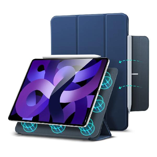ESR iPad Air 5 ケース 2022 (第5世代) マグネットケース iPad Air 4 ケース 2020 iPad Pro 11 ケース 2018 磁気吸着 オートスリープ/ウェイク対応 Pencil 2対応 スリム 手触り快適 カバー ダ