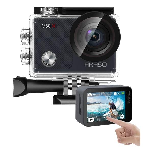 AKASO 󥫥 V50X4K30fps 20MP 6֤ WiFiб 󥫥30Mɿ å꡼ HDMI ޥб 楫˭٤ʥ꡼ ⥳դ (V50X)