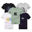 Hisitosa Tシャツ メンズ 半袖 夏 5点セット カジュアル トップス カットソー ファッション 肌着 無地 コットン 抗菌防臭 丸襟 柔らかい 快適