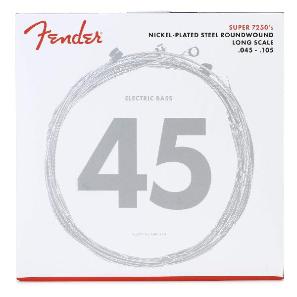 Fender エレキベース弦 7250 Bass Strings、 Nickel Plated Steel、 Long Scale、 7250M .045-.105【ブランド】Fender(フェンダー)【MPN】737250406【website_shipping_weight】0.115【item_type_name】エレキベース弦【color】無し【string】[{language_tag:ja_JP、 value:ニッケル}]【instrument】ベースギター【batteries_required】false【manufacturer】Fender(フェンダー)【number_of_boxes】1.0【warranty_description】無し【part_number】0737250406【number_of_strings】4.0【model_number】0737250406【batteries_included】false