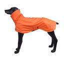 Marscharm 犬 レインコート 犬カッパ 犬服 犬ジャケット ペット雨具 軽量 通気 防水 犬コート 犬用雨合羽 梅雨対策 雪対策 着脱簡単 ドッグ レインコート 小型 中型 大型犬用 (オレンジ、 XS)