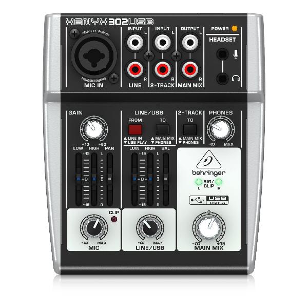 Behringer xK[ USBI[fBIC^[tF[XDAWΉ~LT[ 302USB XENYX