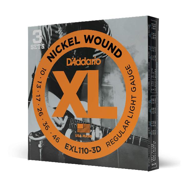 D'Addario(ダダリオ) エレキギター弦 EXL-110-3D (3セットパック)