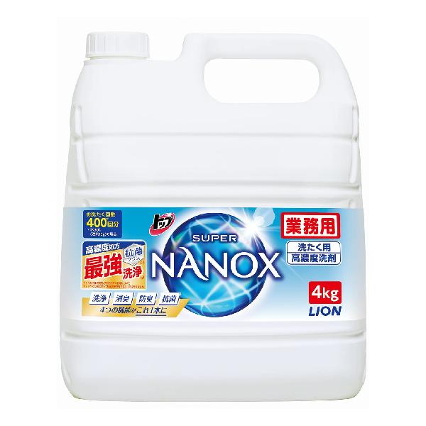 トップ ナノックス(NANOX) 【業務用 大容量】蛍光剤無配合 洗濯洗剤 液体 4kg つめかえ用大容量(4kg) クリスタルソープ