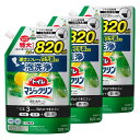【まとめ買い】トイレマジックリン消臭洗浄スプレー ツヤツヤコートプラス シトラスミントの香り スパウトパウチ 820ml×3個