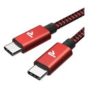 RAMPOW USB-C & USB-C ケーブル【100W PD対応/USB 3.2 Gen 2x2-20Gbpsデータ転送】PD3.0/QC3.0超高速充電 4K/60Hz 映像出力 超高耐久 type-cケーブル MacBook Pro/iPad(2)